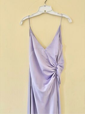ASOS Lavender Twist-Front Maxi Dress